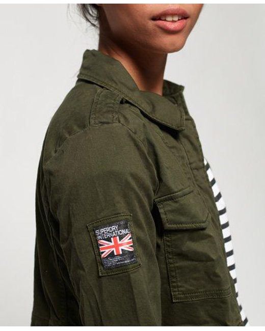 Superdry Black Rookie Split Jacket Khaki