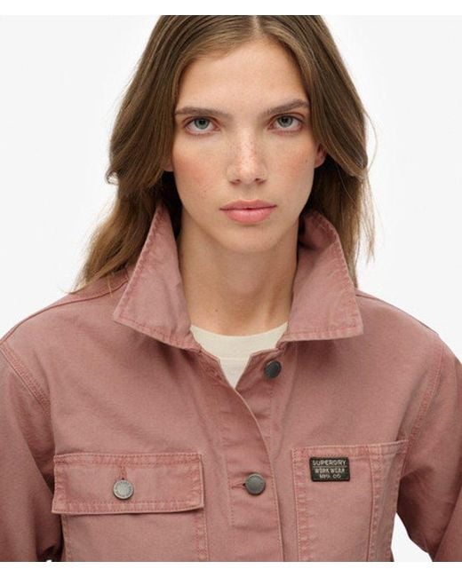 Superdry Red Chore Jacket