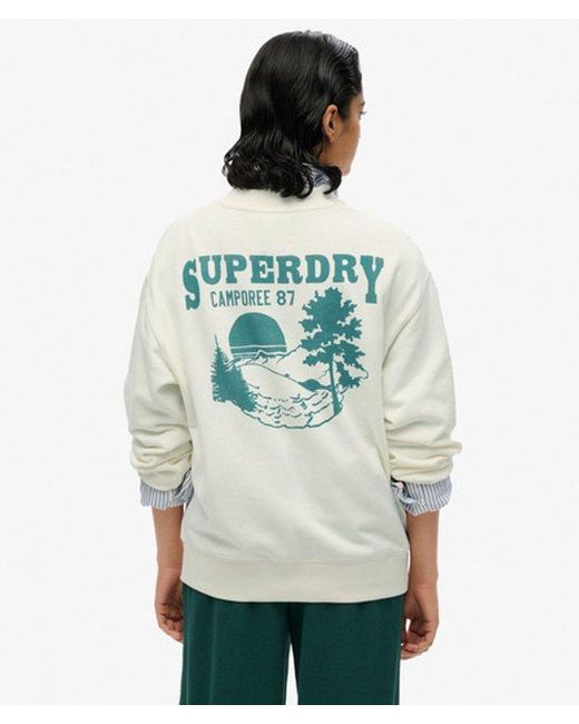 Superdry Natural & Co Lo-fi Outdoor Mono Loose Crew Sweatshirt