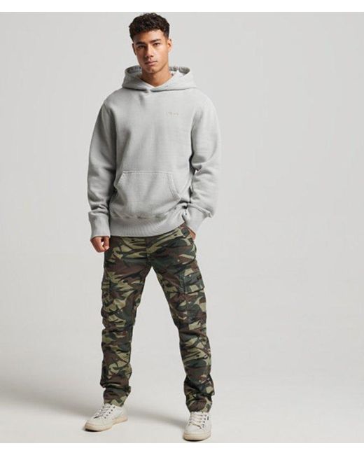 Superdry Gray & Co Vintage Washed Hoodie for men