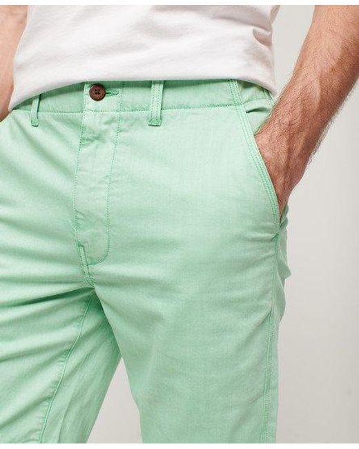 Superdry Green Vintage International Shorts for men