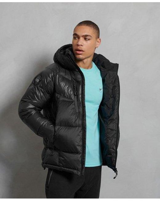 sport puffer borg crop superdry