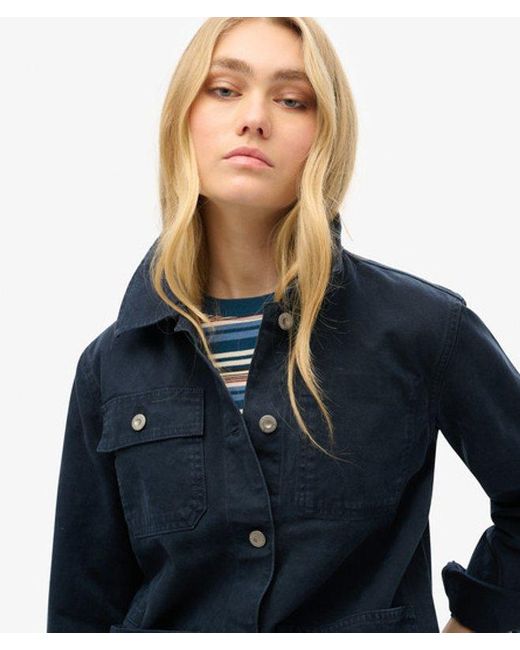 Superdry Blue & Co Canvas Chore Jacket