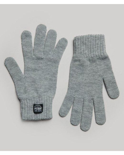Superdry Gray & Co Classic Knitted Gloves