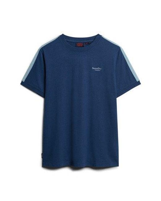 Superdry Essential Retro T-shirt Met Logo in het Blue voor heren