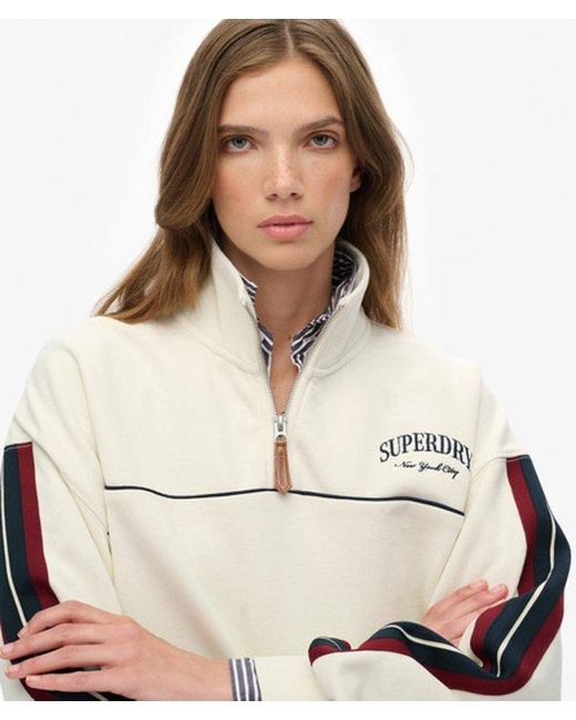 Superdry Natural & Co Country Club Tape Henley Jumper