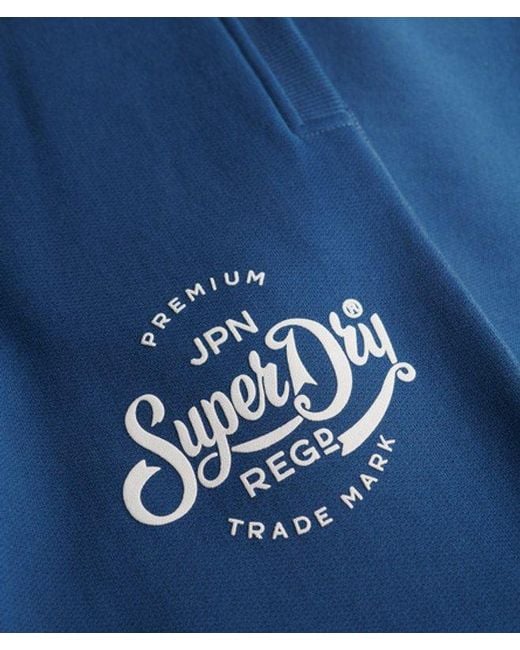 Superdry Blue & Co Premium Script Entry joggers