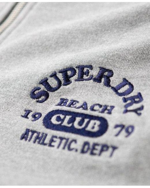 Superdry Gray Athletic Essentials Half Zip Sweatshirt
