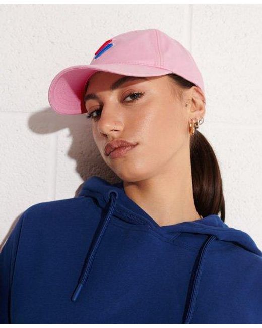 Superdry Pink Code Baseball Cap Roseate for men