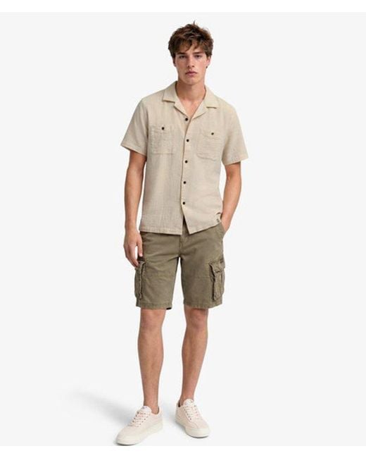 Superdry Natural & Co The Merchant Store - Textured Short Sleeve Shirt for men