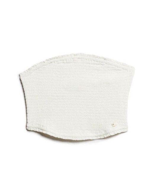 Superdry White & Co Smocked Bandeau Top