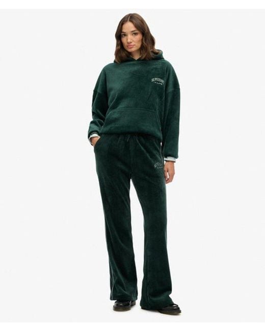 Superdry Green & Co Country Club Velour Straight joggers