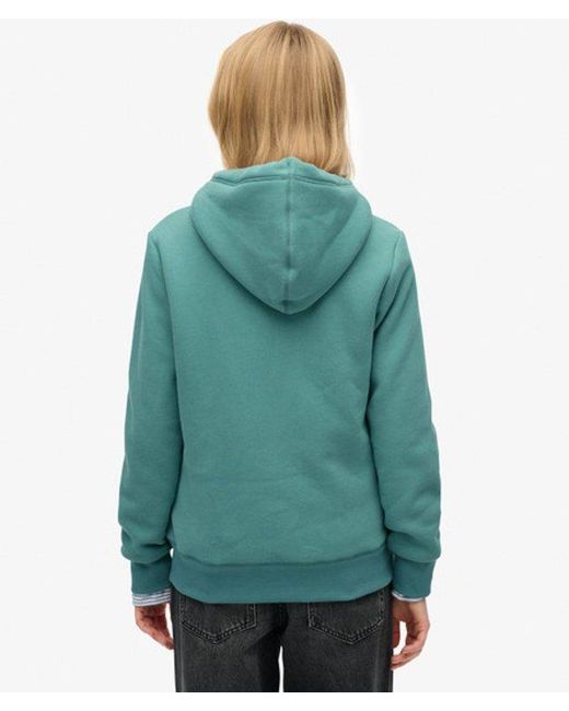 Superdry Green & Co Essential Borg Lined Zip Hoodie