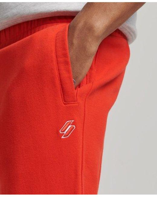 Superdry Essential Tapered Cuff Joggers Red for men