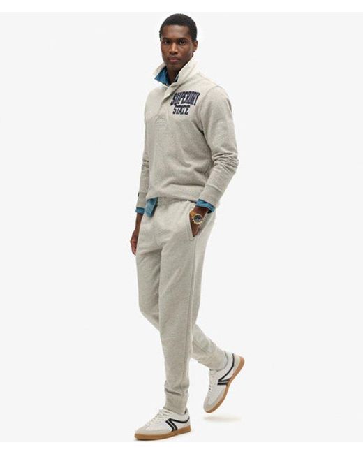 Superdry Gray & Co Essential Logo Half Brushed joggers for men