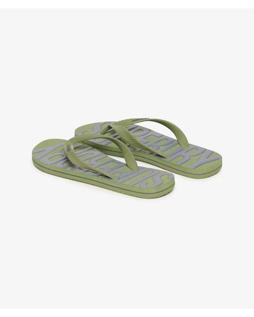 Superdry Green & Co Vintage Flip Flops for men