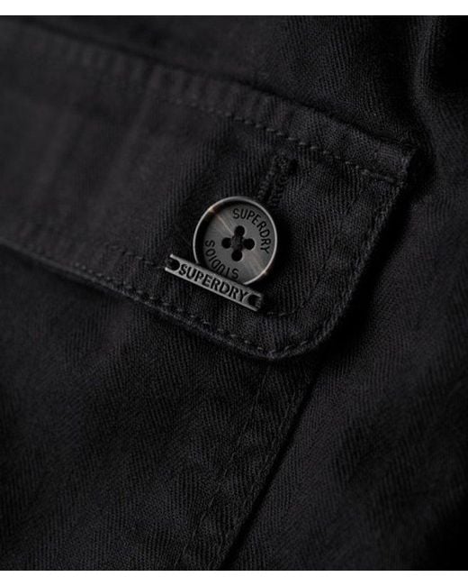 Superdry Black & Co Cotton Belted Safari Jacket
