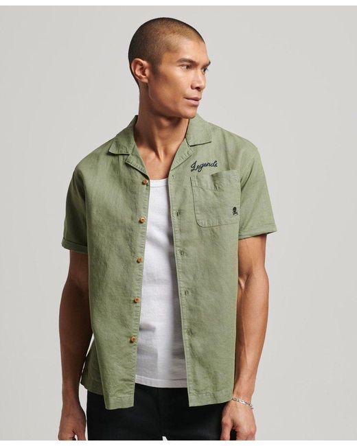 Chemise à manches courtes resort Superdry pour homme en coloris Vert | Lyst