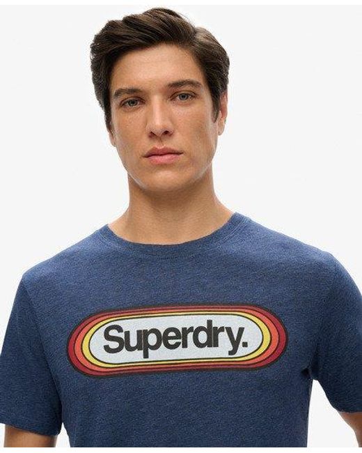 Superdry Blue Archive Graphic T-shirt for men
