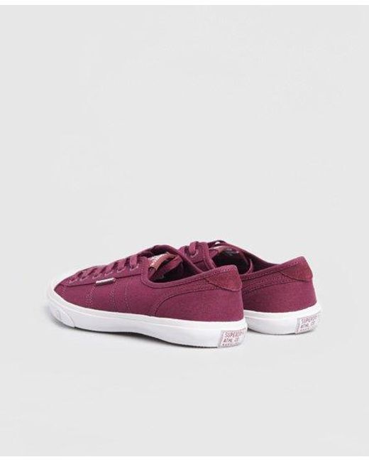 Superdry Purple Low Pro Classic Trainers Deep Port