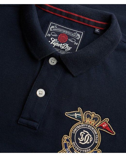 Superdry Blue & Co Crest Polo Shirt for men
