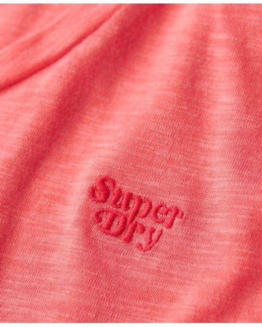 T-shirt à encolure dégagée studios Superdry en coloris Pink