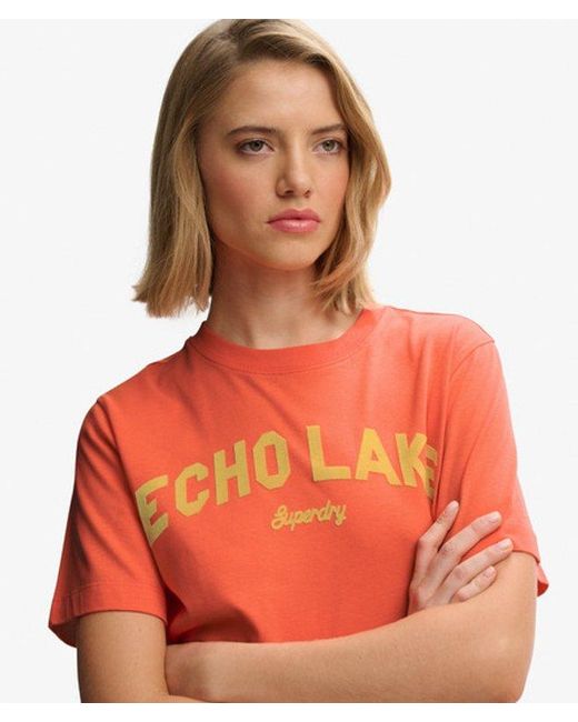 Superdry Red & Co Outdoor Location Box Loose T-shirt