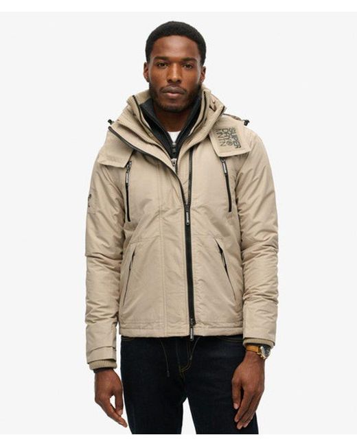 Superdry Mountain Sd Windcheater Jas in het Natural voor heren