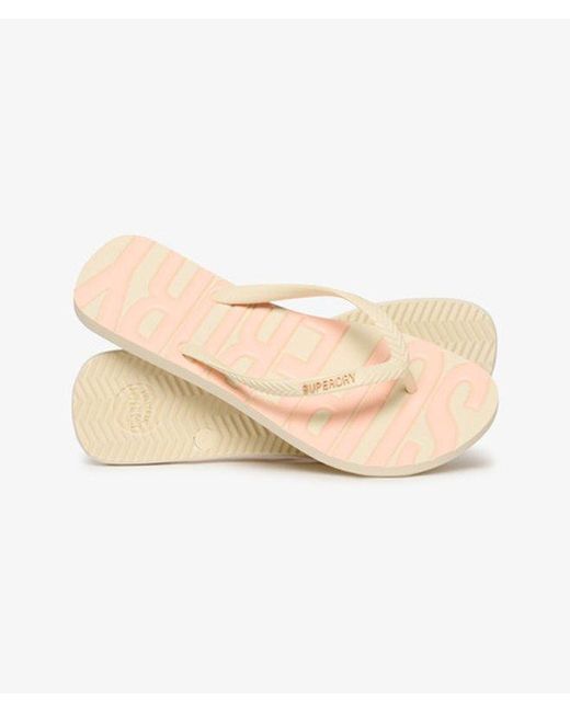 Superdry Natural Core Logo Flip Flops