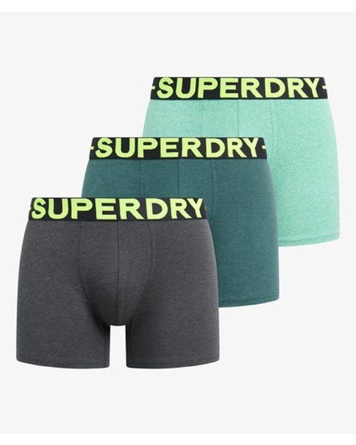 Superdry Green & Co Boxer Triple Pack for men