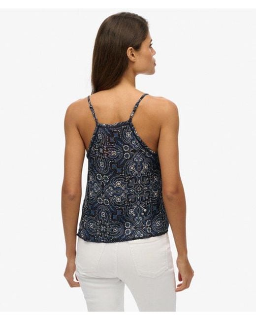 Superdry Blue & Co Ladder Trim Cami Top