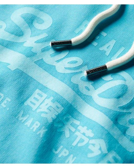 Superdry Blue & Co Neon Graphic Hoodie