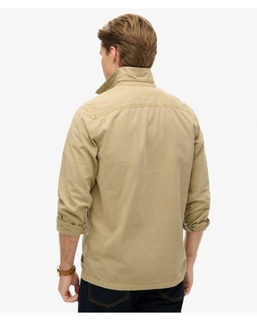 Superdry Natural & Co Military Long Sleeve Overshirt for men