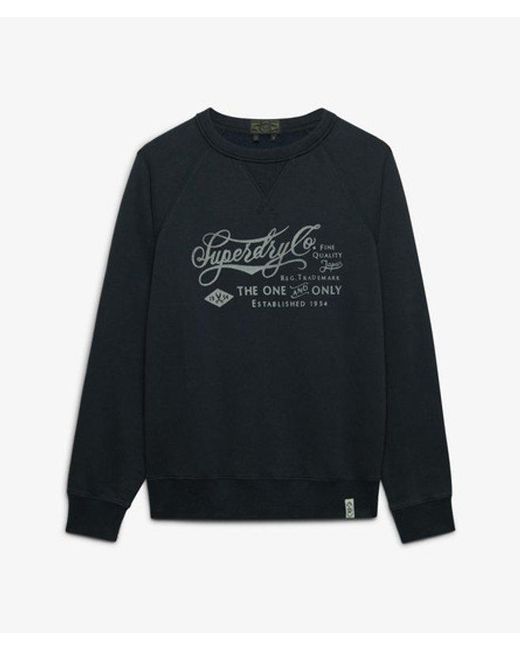 Superdry Blue & Co The Merchant Store - Vintage Print Sweatshirt for men