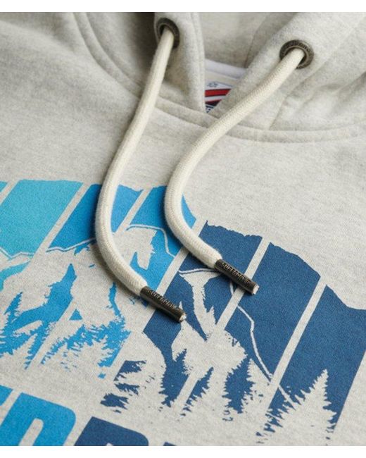 Superdry Blue Mountain Hoodie for men