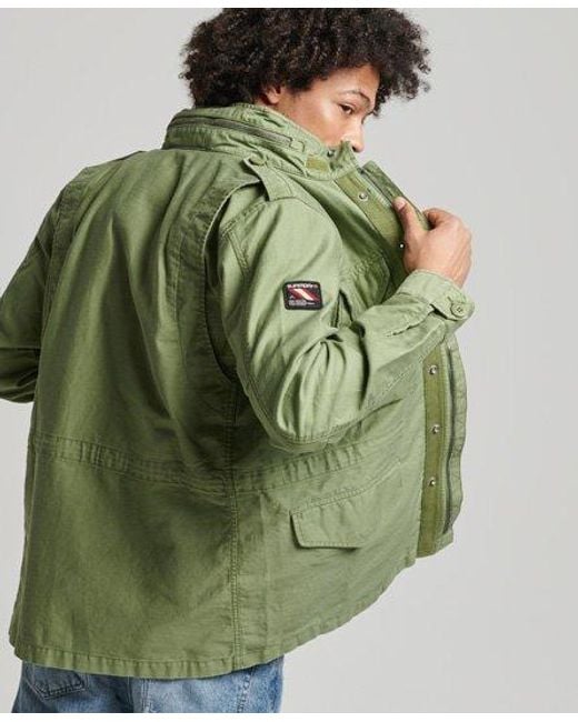 Superdry Green Vintage M65 Military Jacket for men