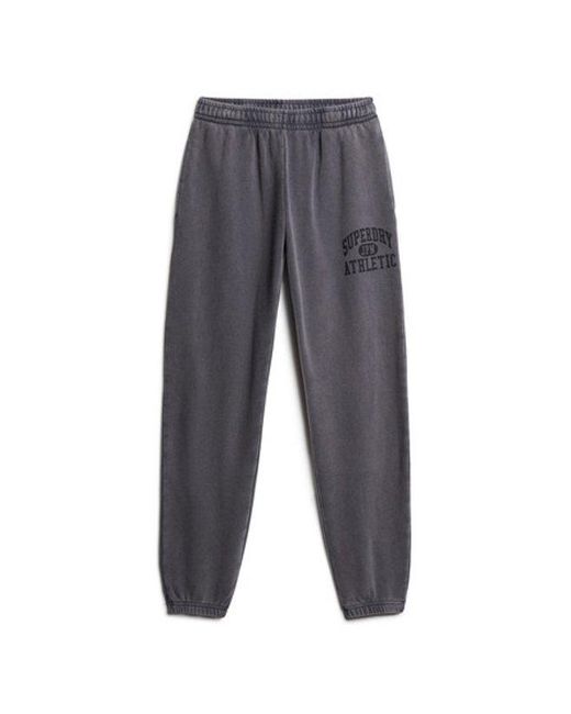Superdry Blue Ladies Loose Fit Graphic Print Vintage Washed jogger