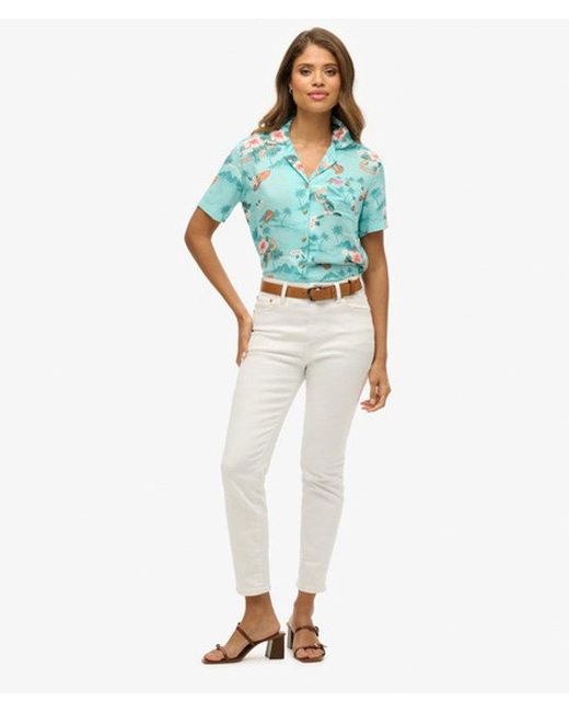 Superdry Blue Beach Resort Shirt