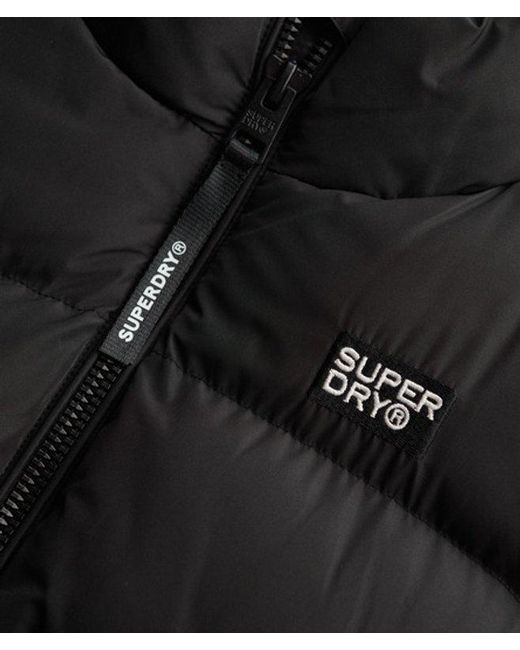 Superdry Black Sports Puffer Gilet