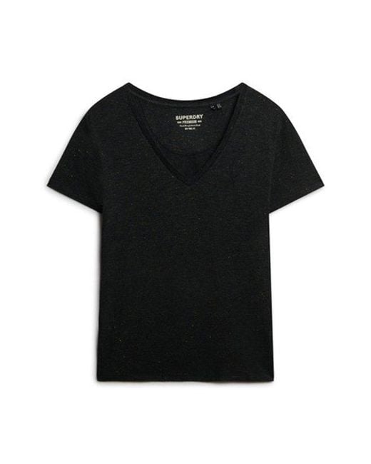 Superdry Black Studios Slub Embroidered T-shirt