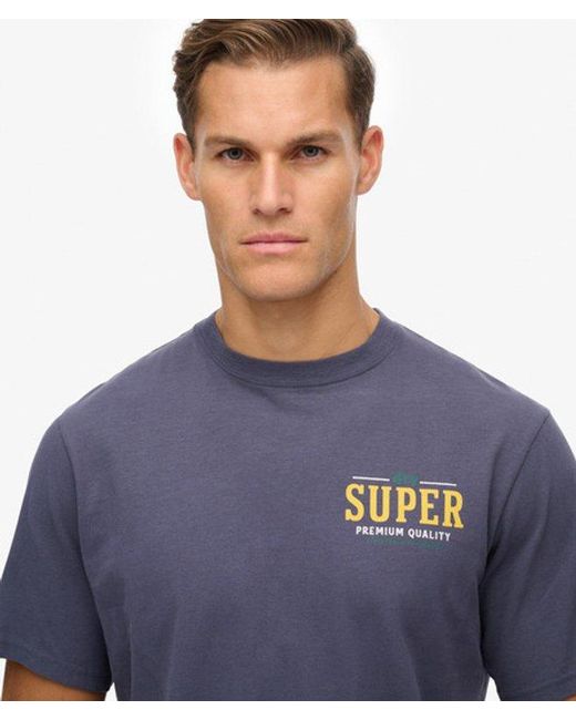 Superdry Blue & Co Tap Room Oversized T-shirt for men
