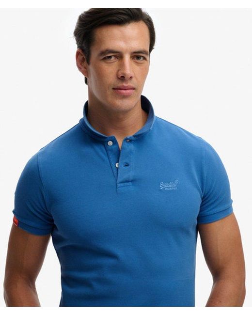 Superdry Blue & Co Vintage Destroy Polo Shirt for men