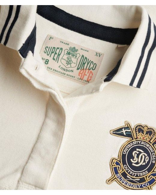 Superdry Brown & Co Crest Rugby Top
