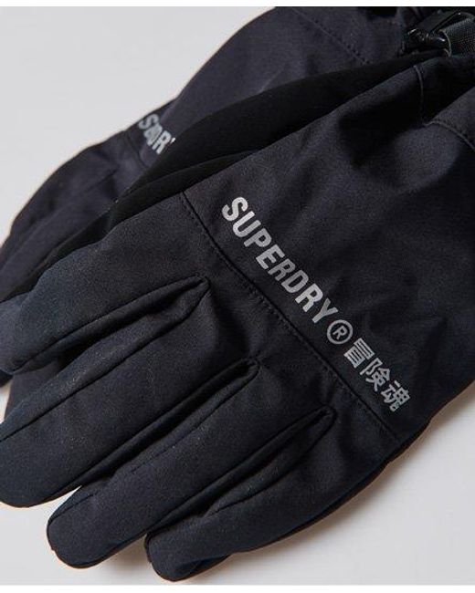 Superdry Black Sport Snow Gloves