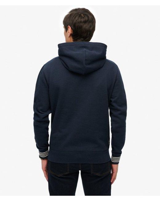 Superdry Blue & Co Athletic Club Hoodie for men