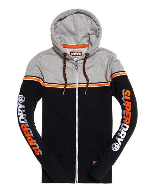 Superdry Gray Applique Oversized Nu Lad Lite Hoodie for men
