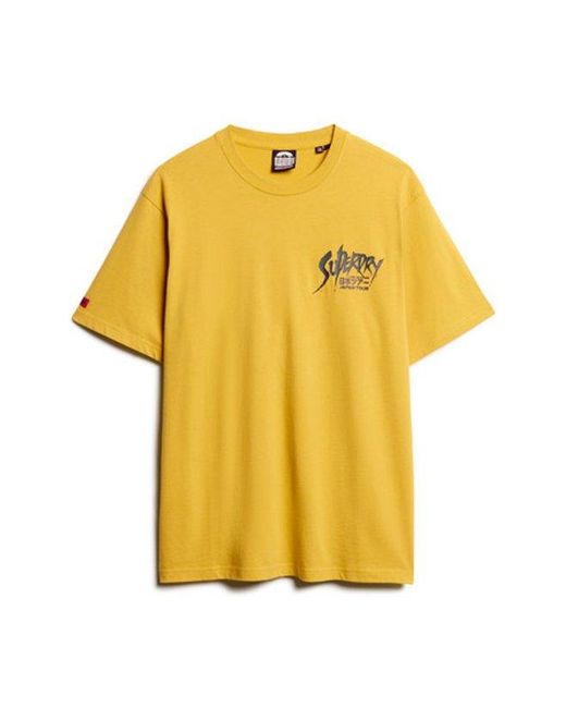 Superdry Yellow & Co Oversized Lo-fi Punk Graphic T-shirt