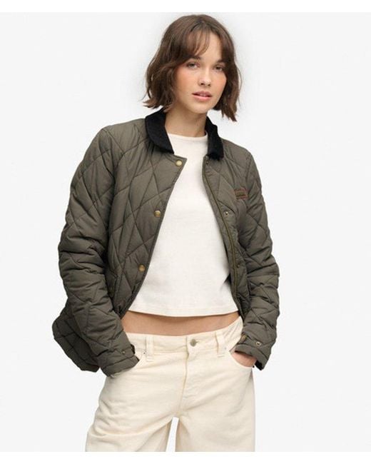 Superdry Green & Co Cord Trimmed Liner Jacket