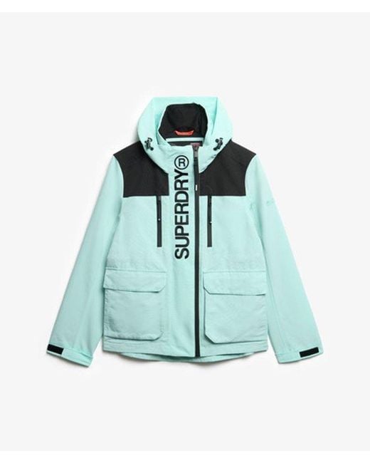 Superdry Green Colour Block Ultimate Windbreaker Jacket