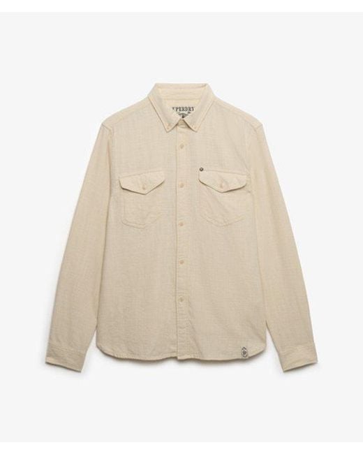 Superdry Natural & Co The Merchant Store- Lite Long Sleeve Shirt for men